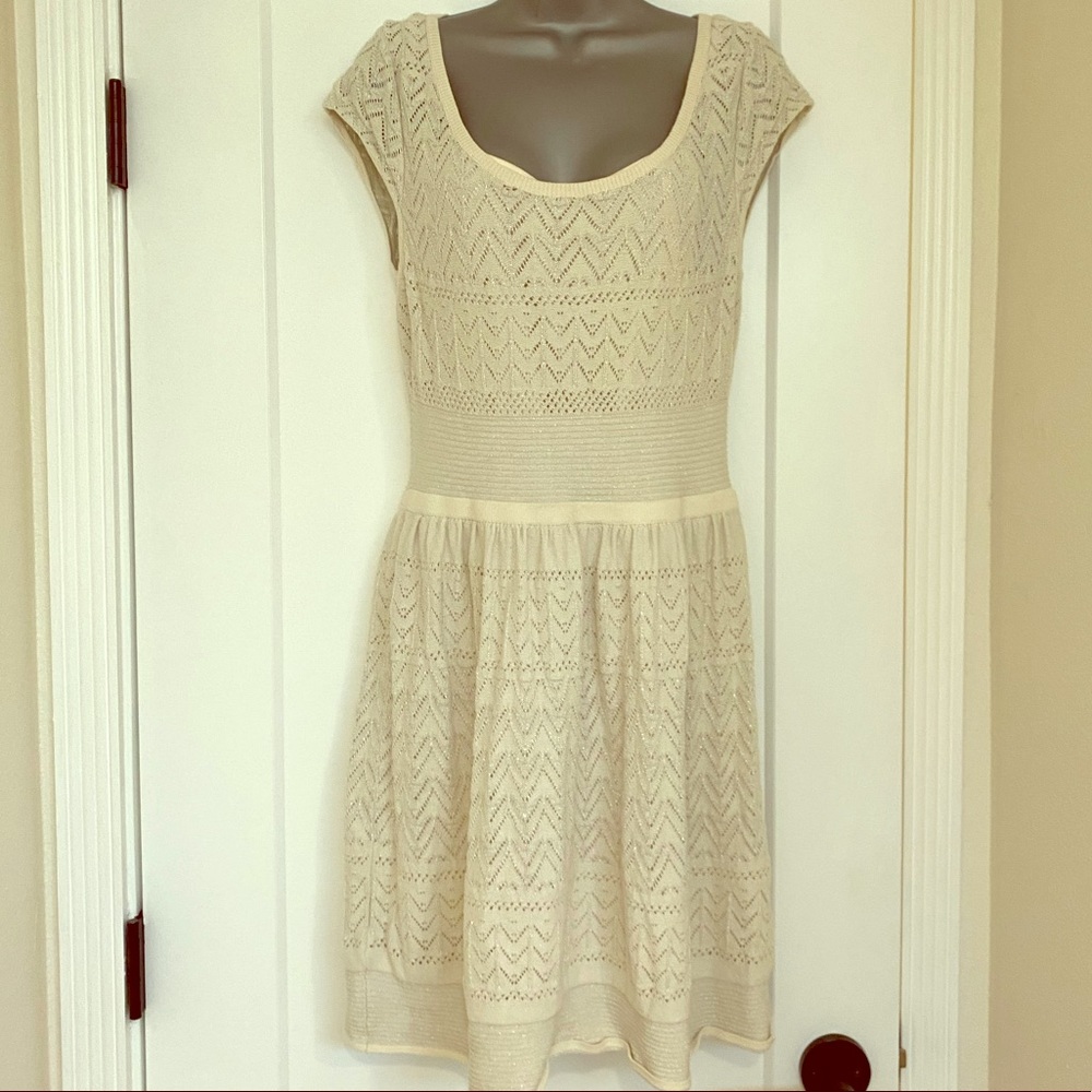 American Eagle Ivory Knit Dress